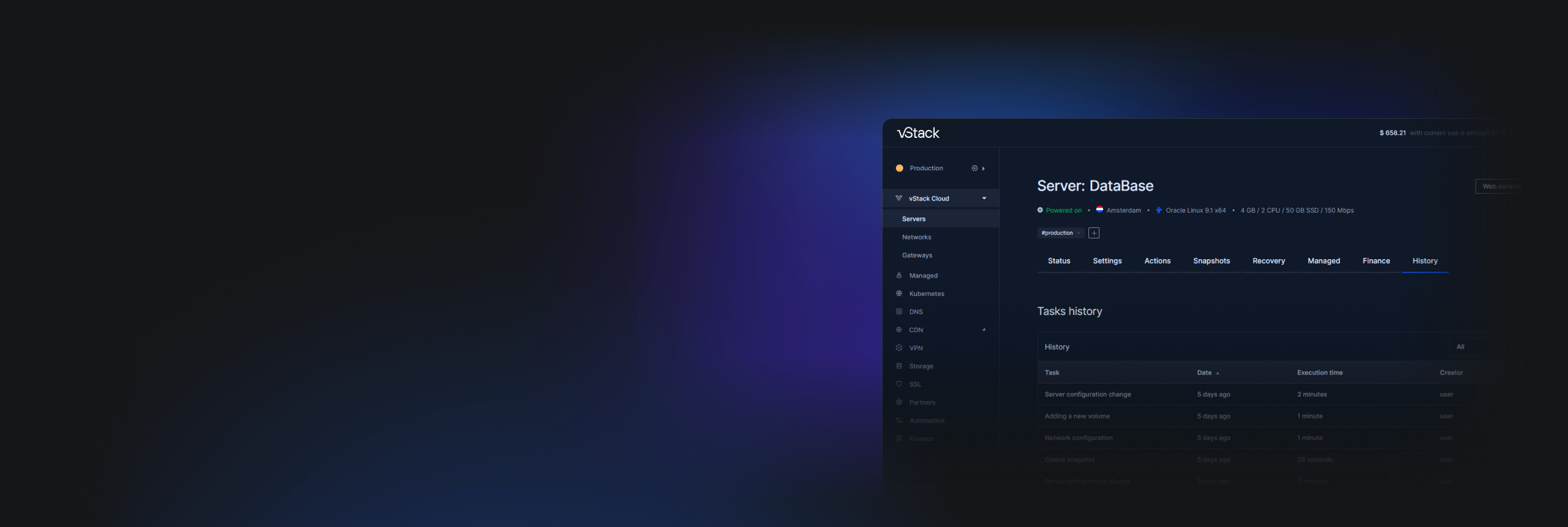 vStack-cloudpaneel  - een service management panel voor cloud providers
